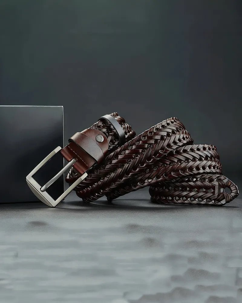 Cinturón trenzado de piel de vacuno - LOVRA DESIGN
