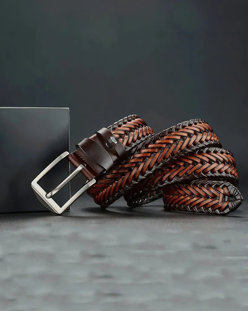 Cinturón trenzado de piel de vacuno - LOVRA DESIGN