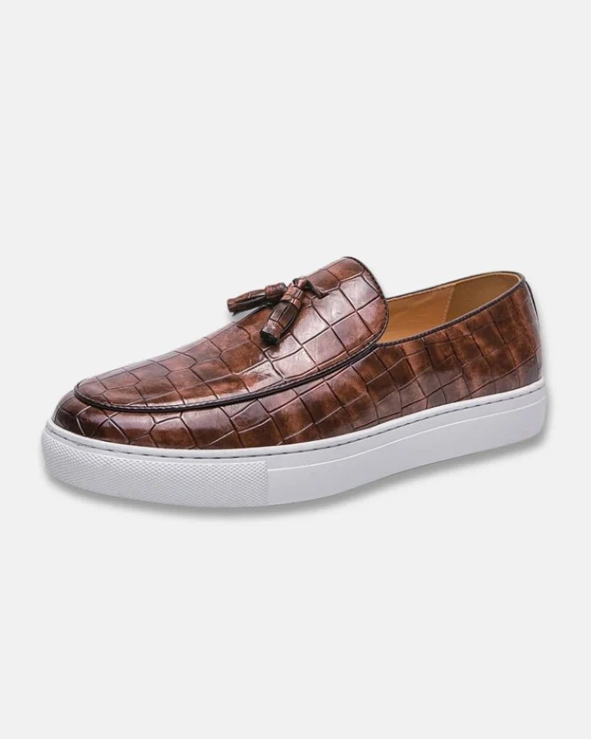Mocasines de piel grabada Executive - LOVRA DESIGN