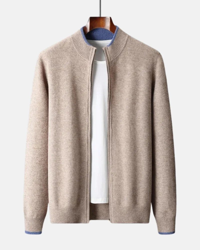 Chaqueta de cachemira con cremallera - LOVRA DESIGN