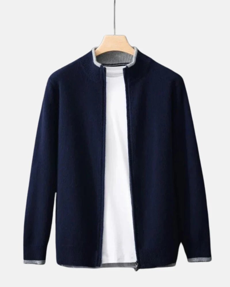 Chaqueta de cachemira con cremallera - LOVRA DESIGN