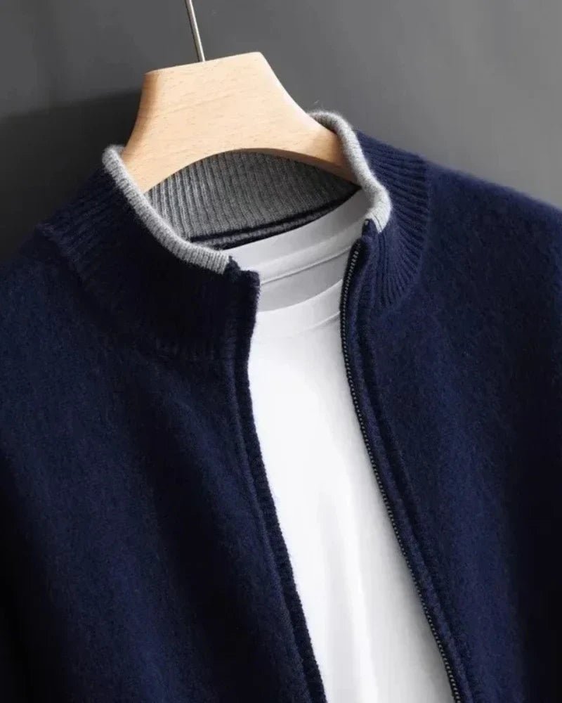 Chaqueta de cachemira con cremallera - LOVRA DESIGN