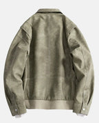 Cazadora de piel vegana Castor - LOVRA DESIGN