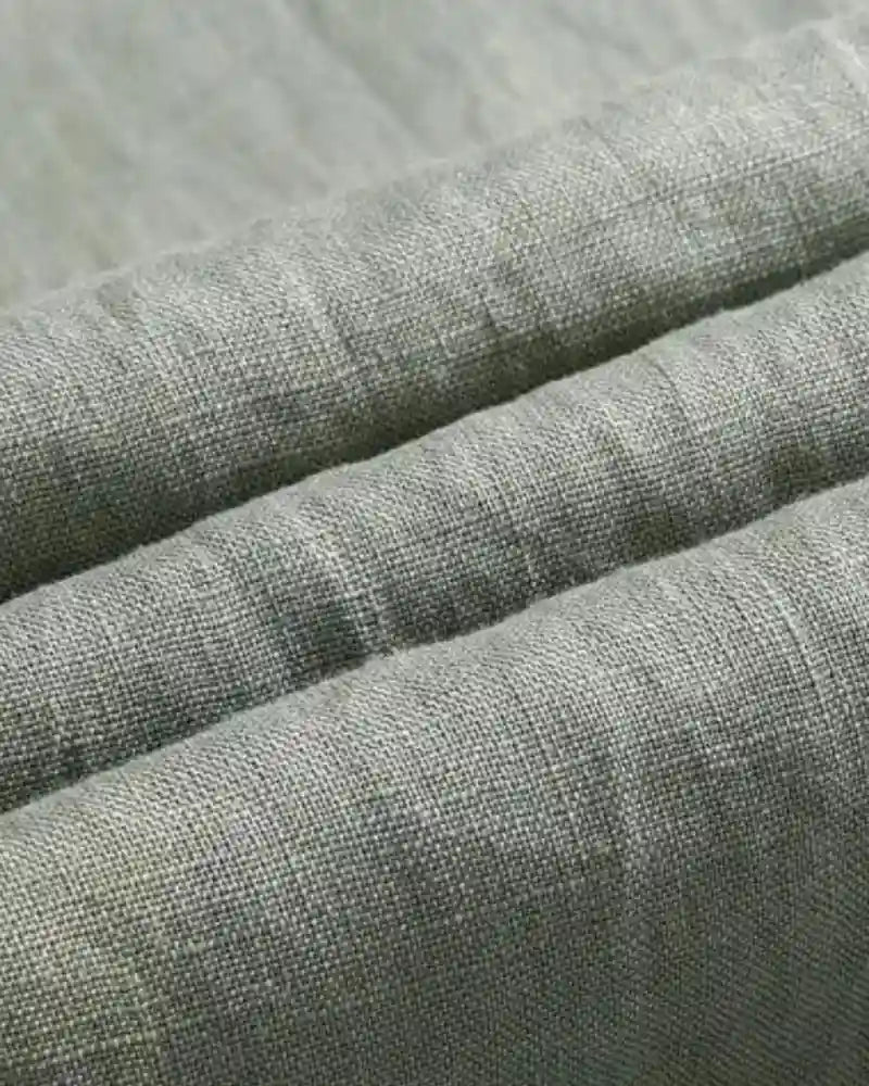 Pantalón de lino de corte recto - LOVRA DESIGN