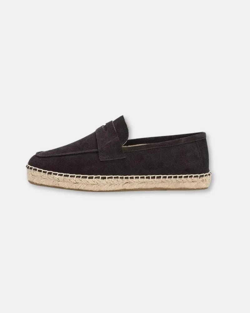 Mocasines tipo alpargata de ante de vacuno - LOVRA DESIGN