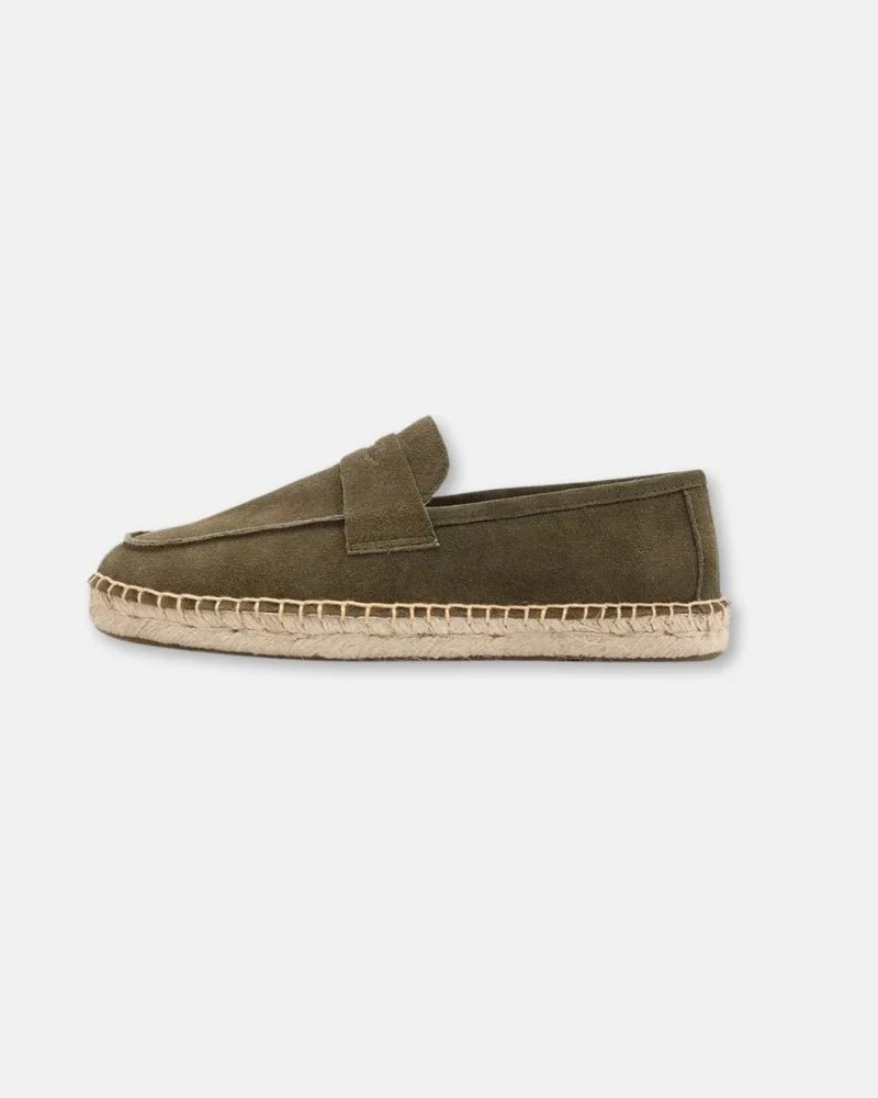 Mocasines tipo alpargata de ante de vacuno - LOVRA DESIGN