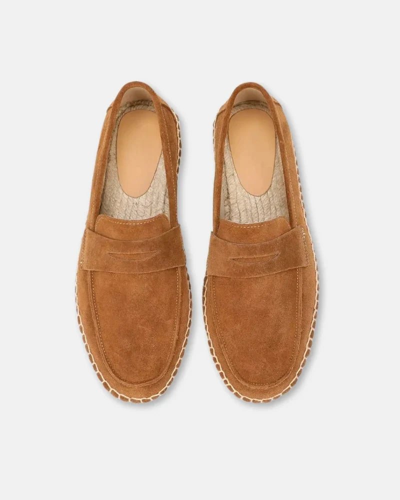 Mocasines tipo alpargata de ante de vacuno - LOVRA DESIGN