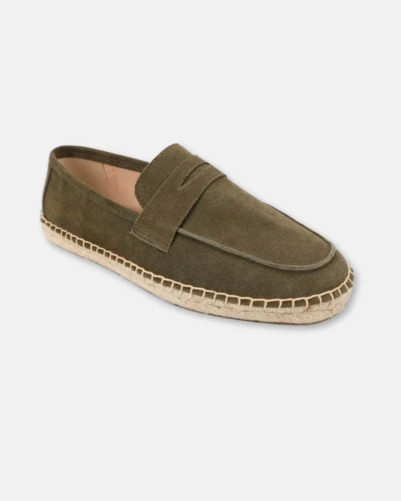 Mocasines tipo alpargata de ante de vacuno - LOVRA DESIGN