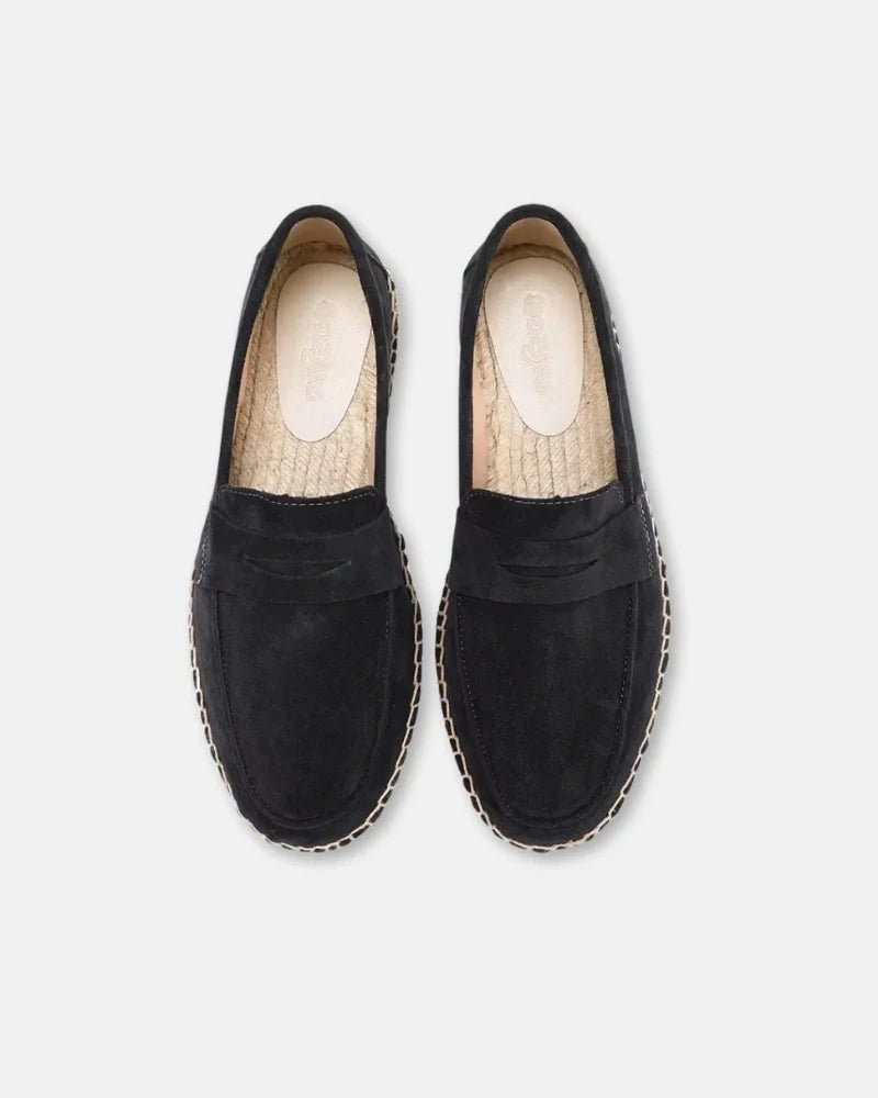 Mocasines tipo alpargata de ante de vacuno - LOVRA DESIGN