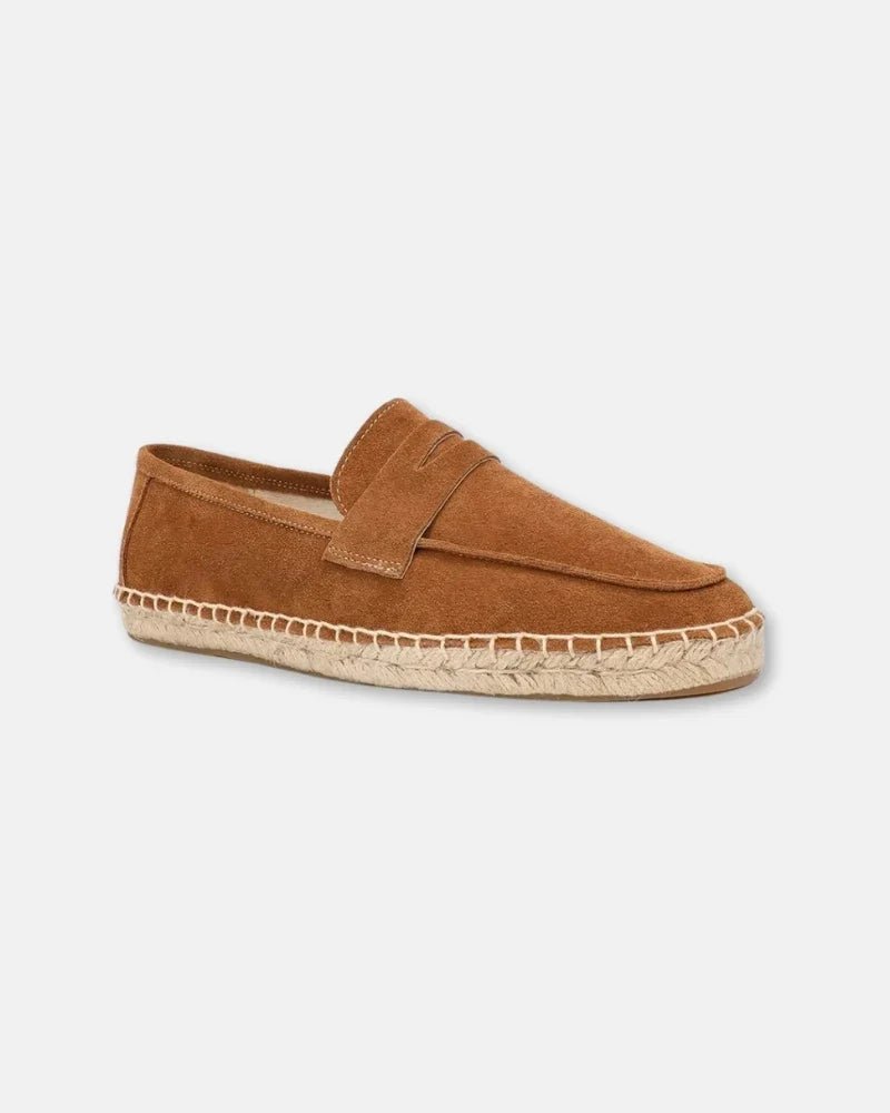Mocasines tipo alpargata de ante de vacuno - LOVRA DESIGN