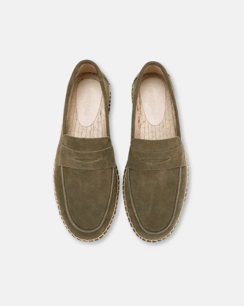 Mocasines tipo alpargata de ante de vacuno - LOVRA DESIGN