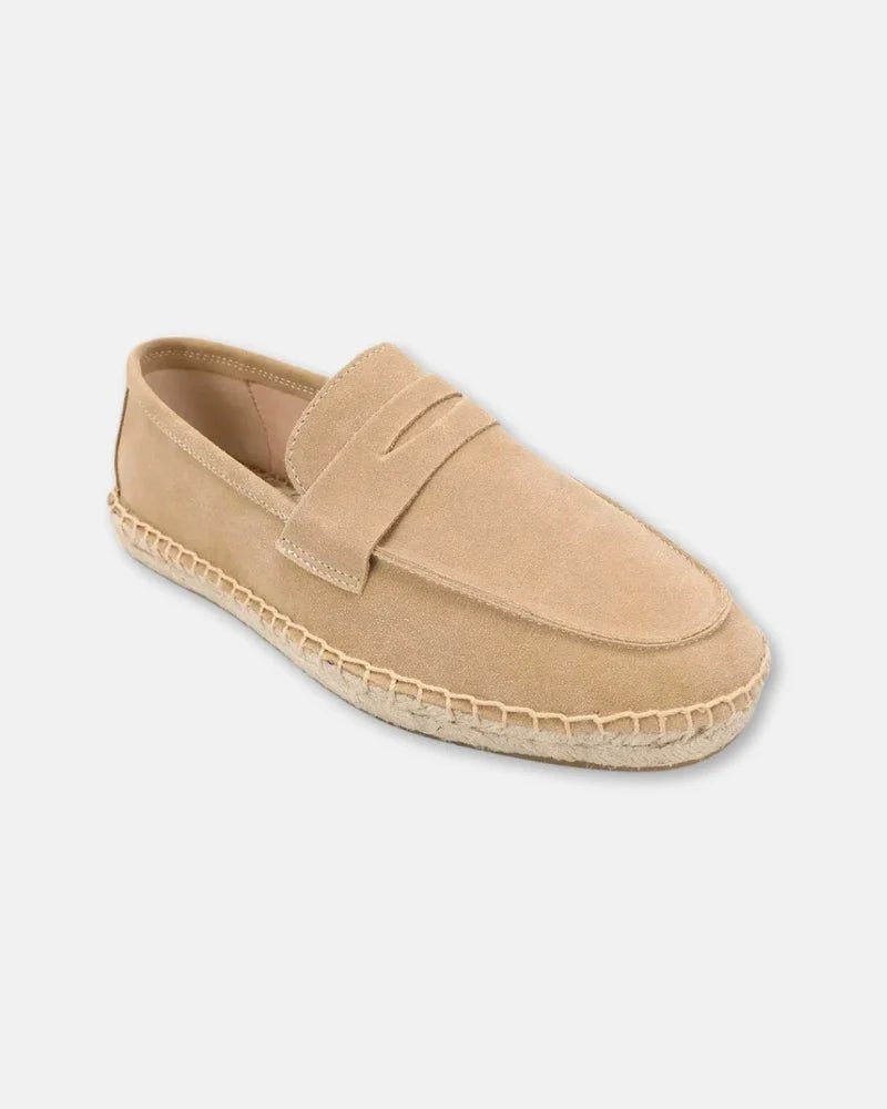 Mocasines tipo alpargata de ante de vacuno - LOVRA DESIGN