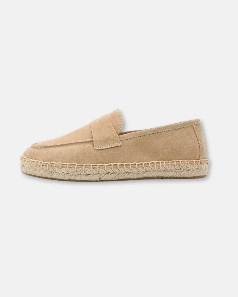 Mocasines tipo alpargata de ante de vacuno - LOVRA DESIGN