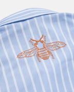 Camisa de rayas con abeja bordada - LOVRA DESIGN