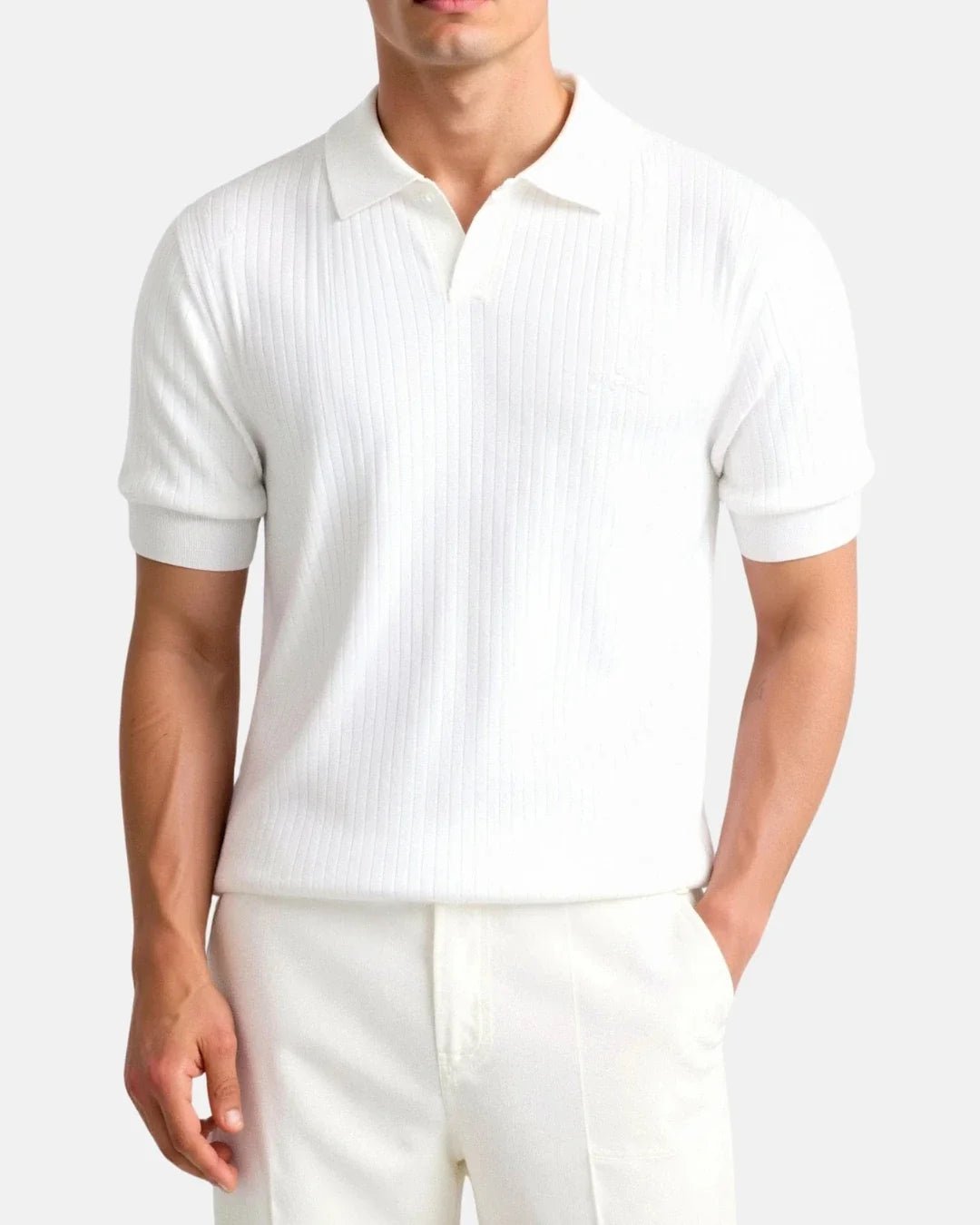 Polo de algodón de canalé - LOVRA DESIGN