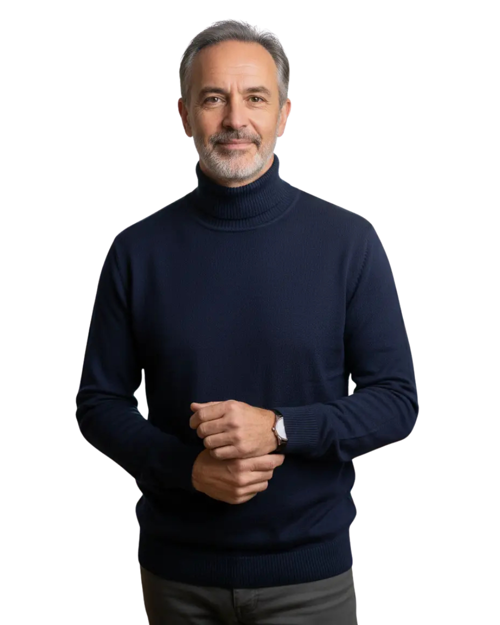 Fine-Knit Turtleneck Sweater
