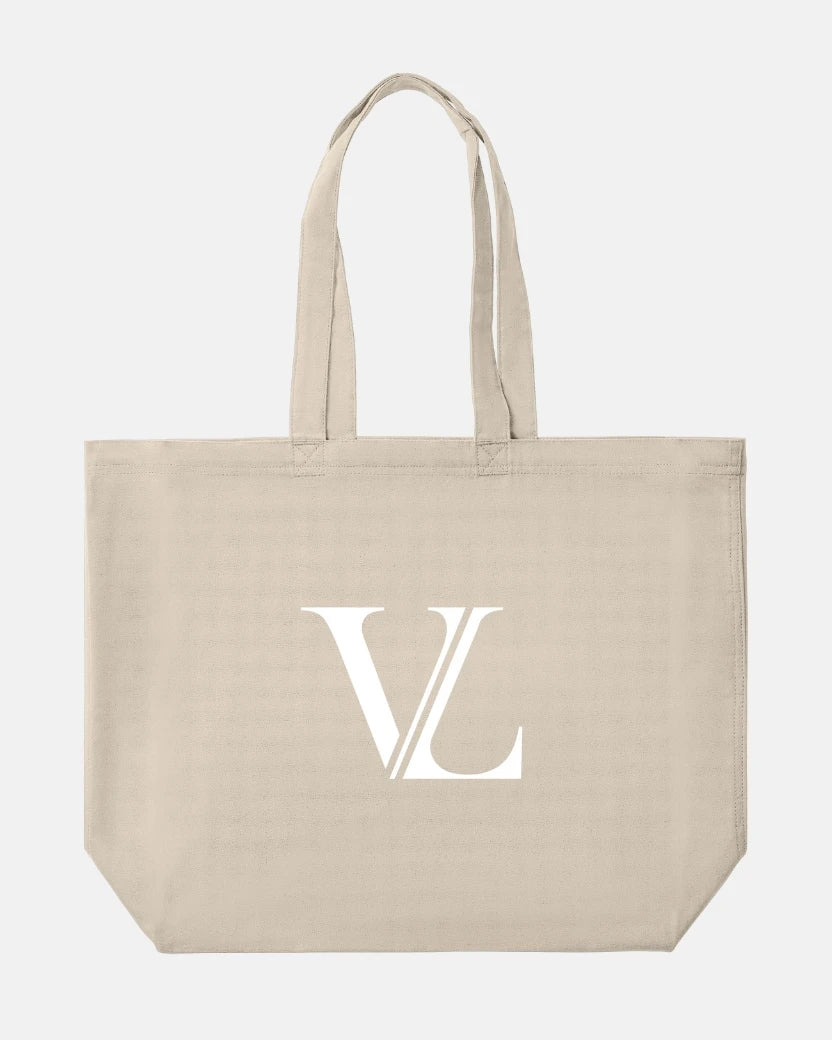 Bolso tote de lona con iniciales - LOVRA DESIGN