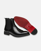 Botines Chelsea de piel auténtica Leonardo Scabusi - LOVRA DESIGN