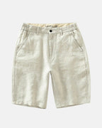 Bermudas de lino entalladas - LOVRA DESIGN
