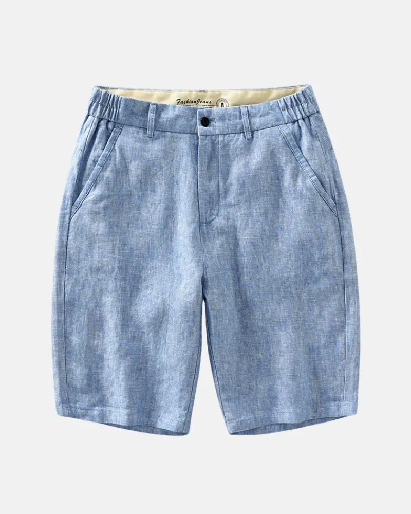 Bermudas de lino entalladas - LOVRA DESIGN