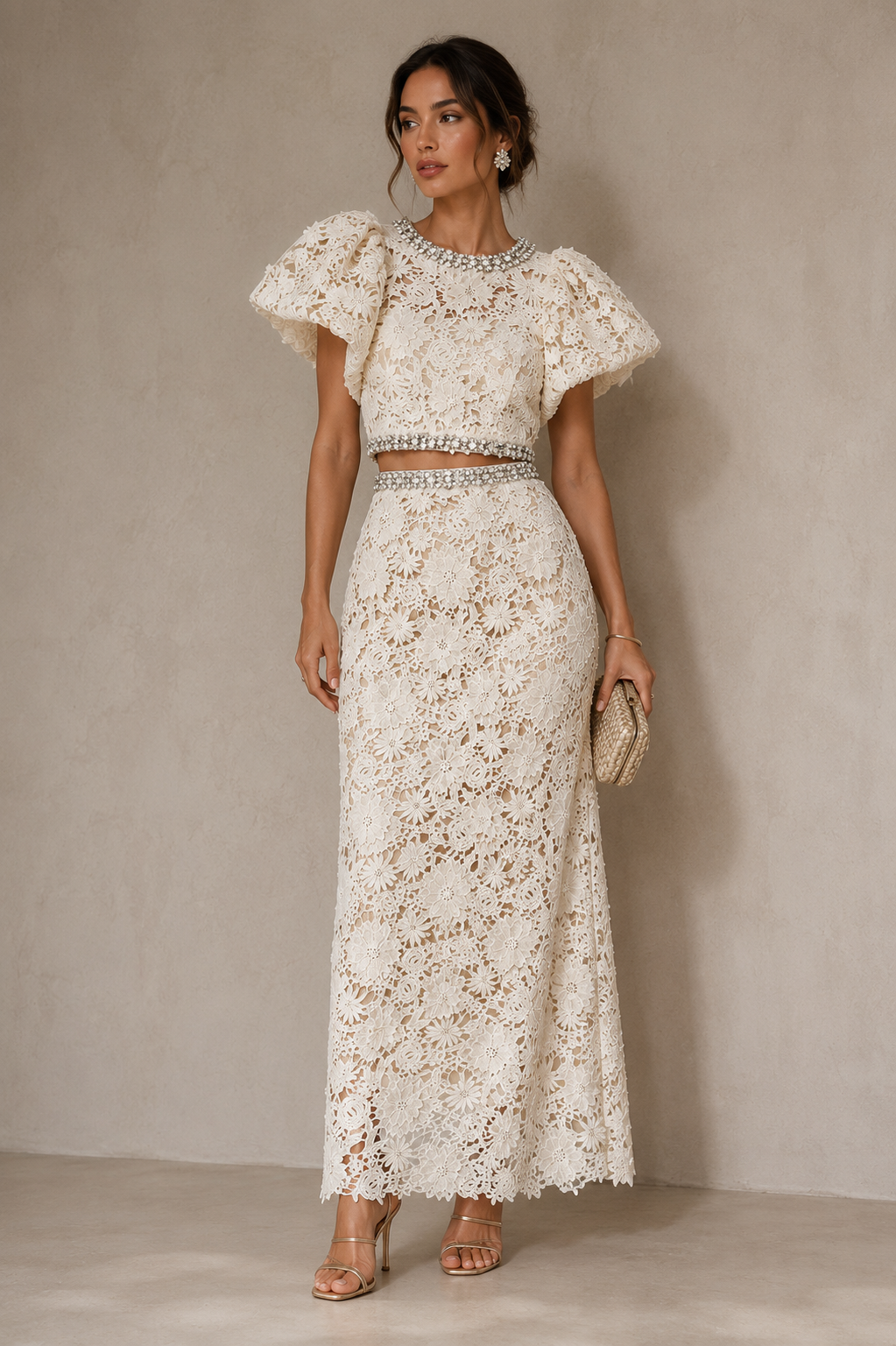 Conjunto Couture de Encaje Floral - EDICIÓN LIMITADA- - LOVRA DESIGN