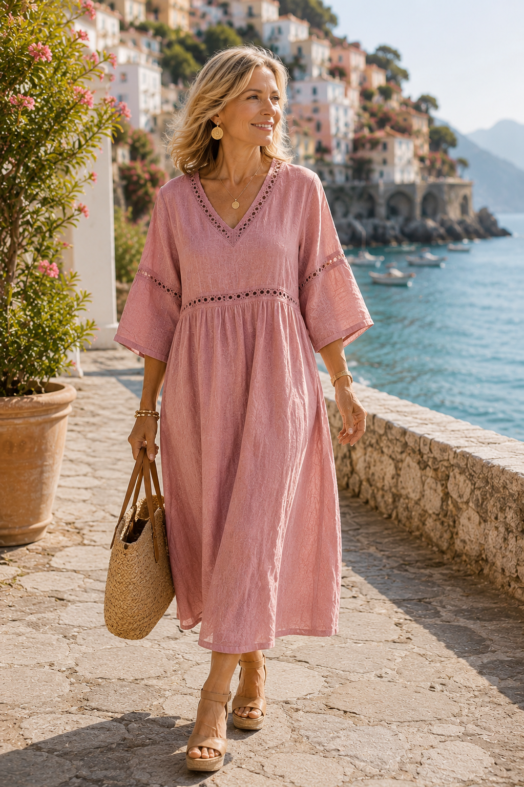 Vestido Mediterránea Lino