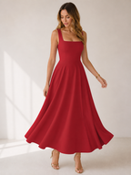 Mediterranean Essence Minimal Long Dress