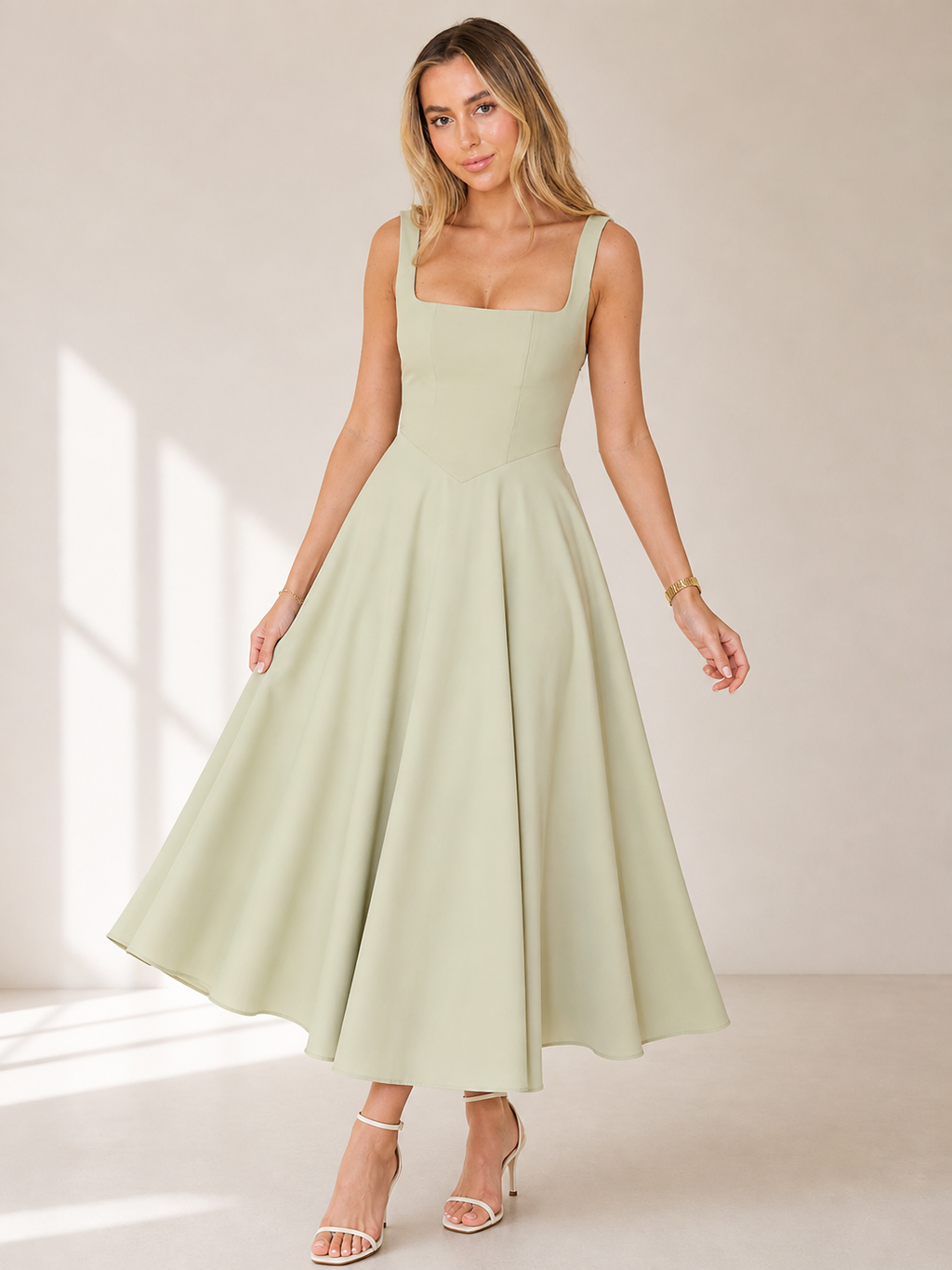 Mediterranean Essence Minimal Long Dress