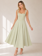 Mediterranean Essence Minimal Long Dress