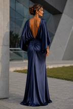 Eclat Long Satin Guest Dress