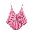 Asymmetric Satin Top Bronze Glow