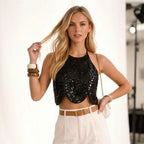 Lyra sequin top
