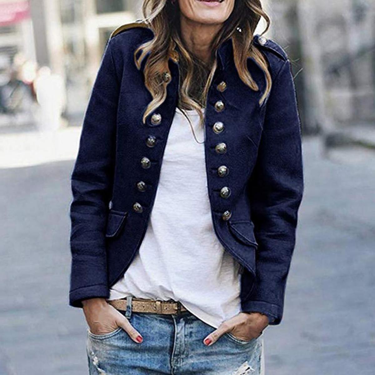 Chaqueta Corta Estilo Militar