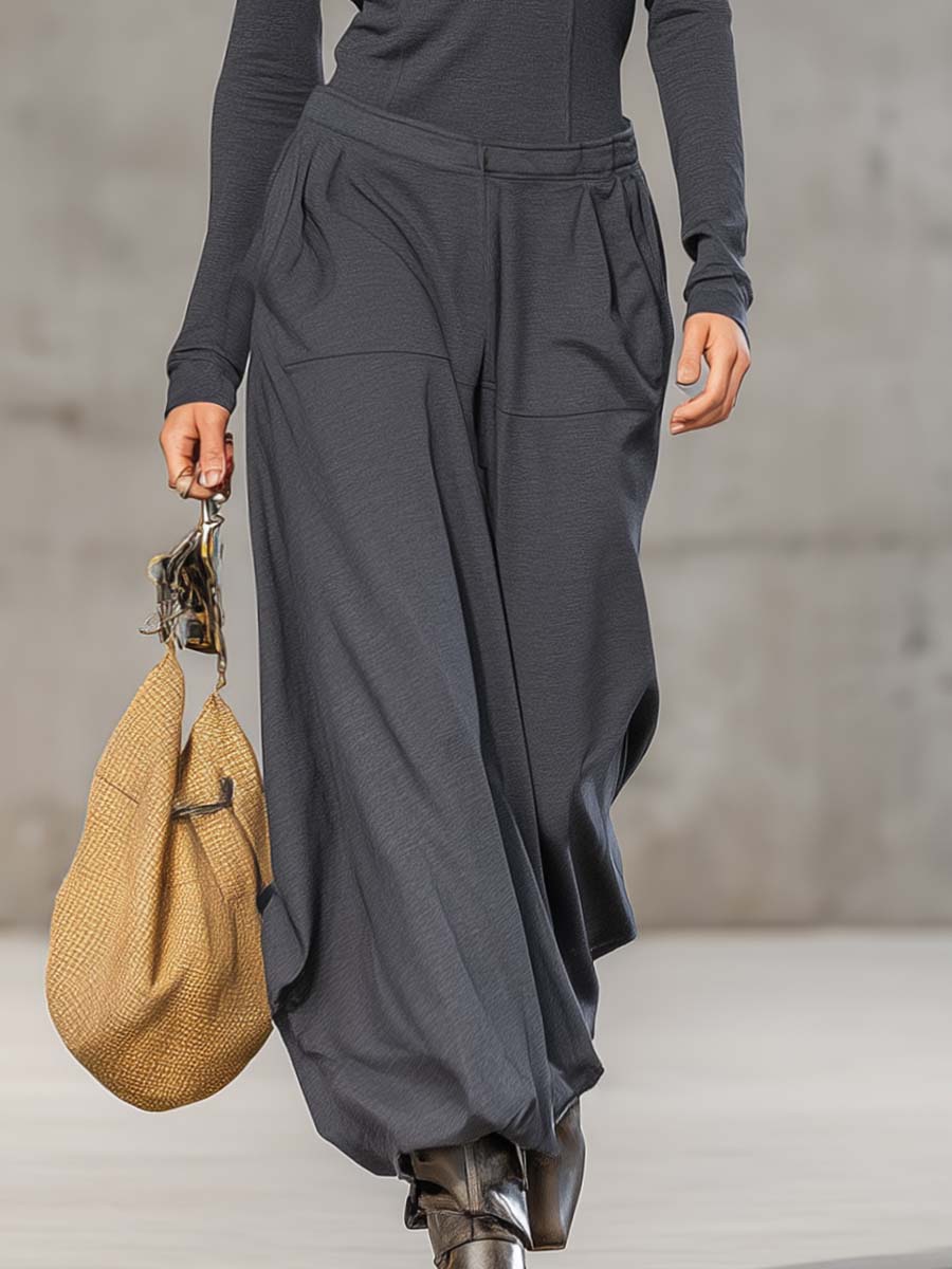 Conjunto Deportivo Retro Gris Oscuro con Cuello Alto y Cremallera