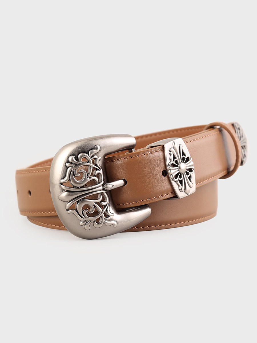 Cinturón Elegante y Versátil con Hebilla Ornamental