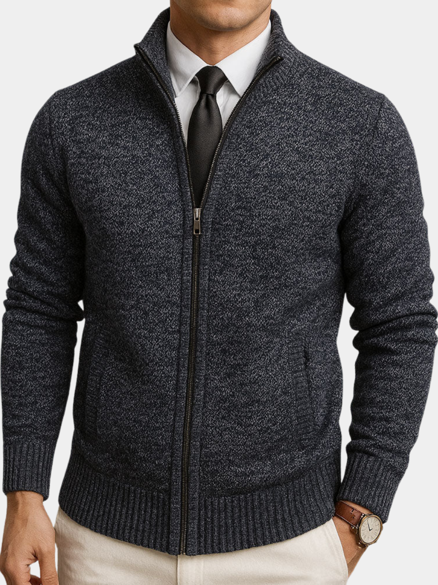 Cardigan in lana merino avvitato
