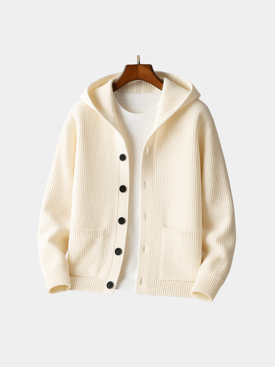 Cardigan con cappuccio
