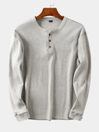 Camiseta Henley de Manga Larga