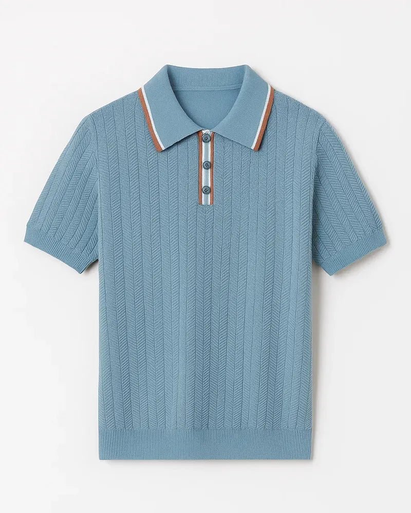 Polo de punto en espiga Rivoli - LOVRA DESIGN