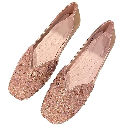 Bailarinas de Punta Cuadrada con Pedrería Brillante