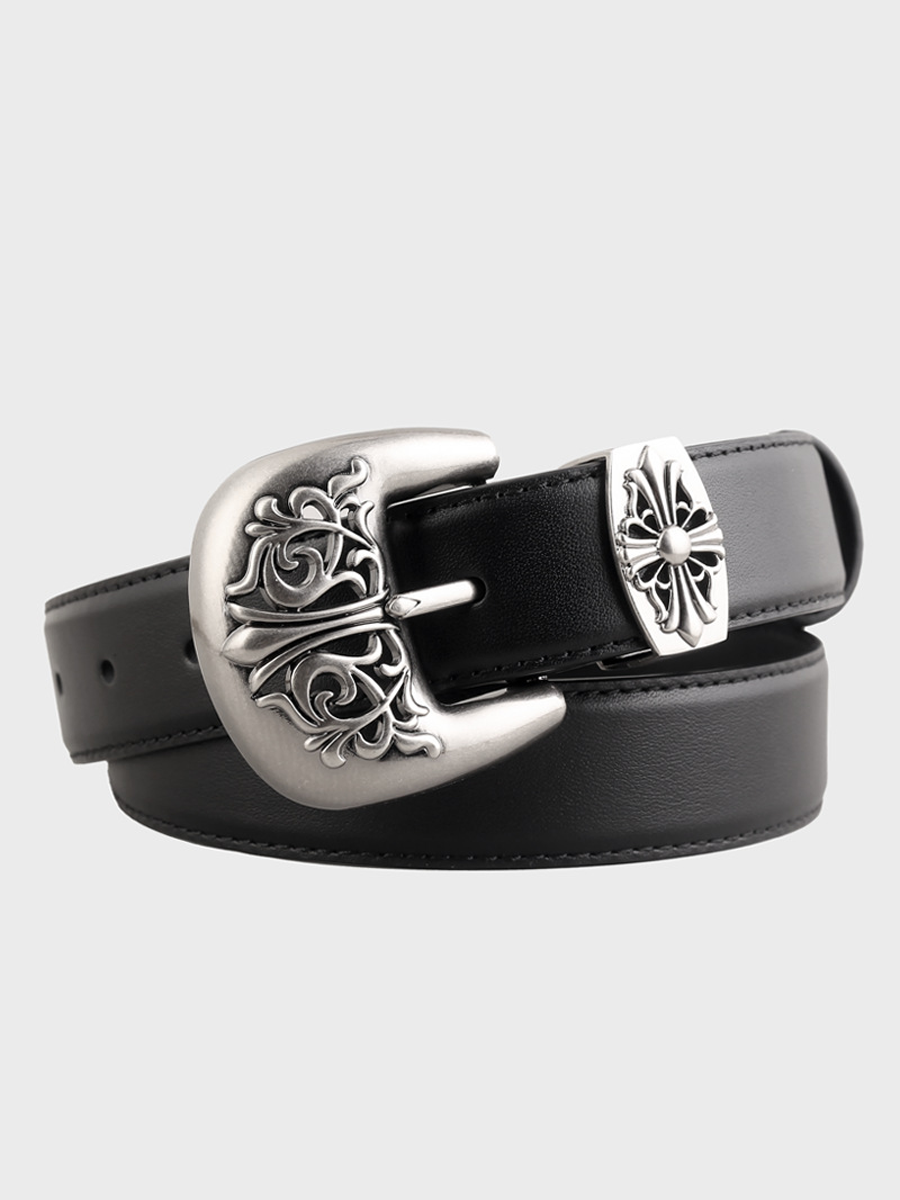 Cinturón Elegante y Versátil con Hebilla Ornamental