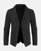 Cárdigan de cuello chal Bergen - LOVRA DESIGN