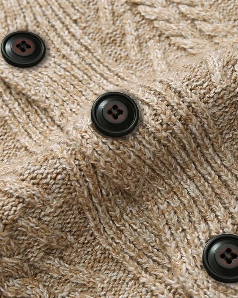 Cárdigan de cuello chal Bergen - LOVRA DESIGN