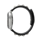 Pulsera de tachuelas para Apple Watch, diseño punk, detalles metálicos piramidales, modelo Kurt