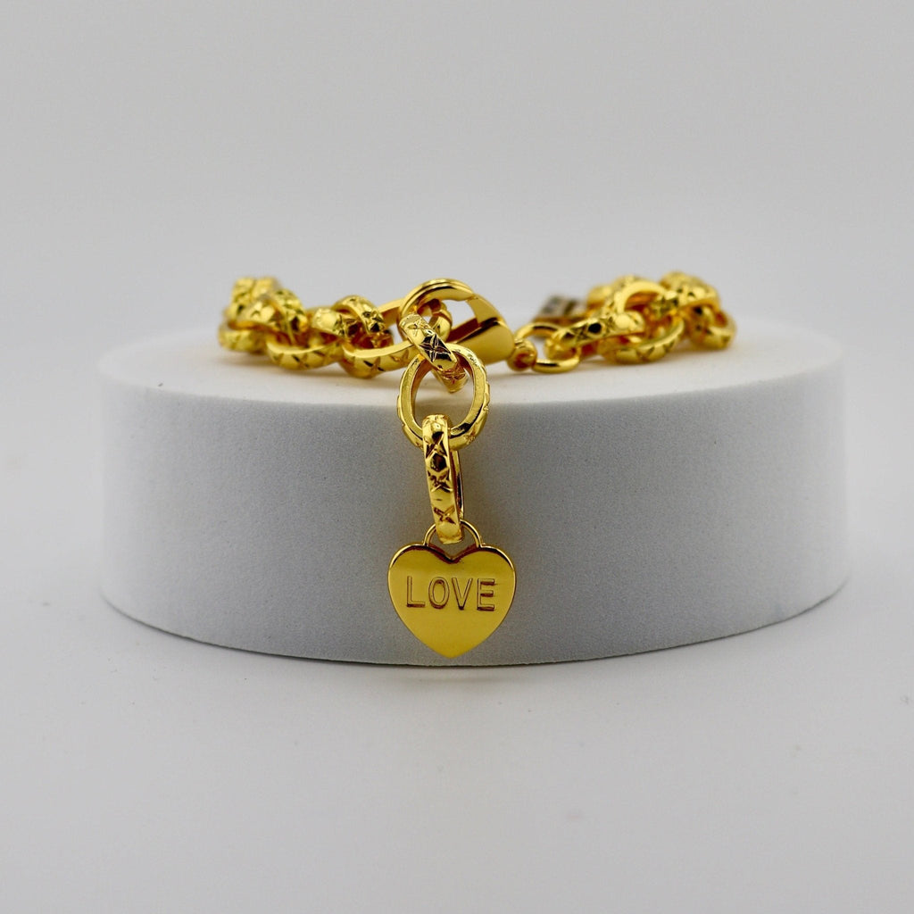Correa Apple Watch, de cadena con corazón, para mujer, modelo Donatia