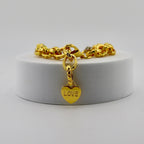 Correa Apple Watch, de cadena con corazón, para mujer, modelo Donatia