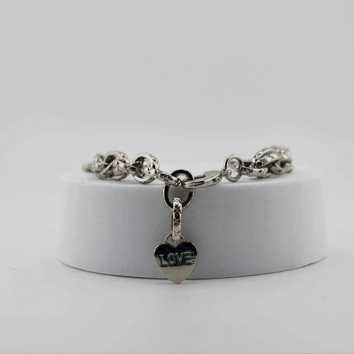 Correa Apple Watch, de cadena con corazón, para mujer, modelo Donatia