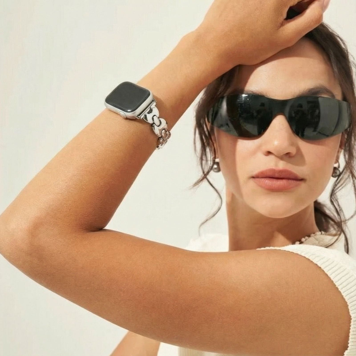 Correa Apple Watch de malla marinera, para mujer, diseño moderno, modelo Vily