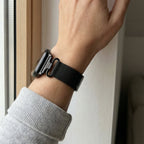 Correa Apple Watch de acero inoxidable, malla milanesa magnética, compatible con Apple Watch de 38 a 49 mm, acabado elegante con detalles de circonitas, modelo Élancia
