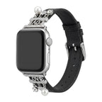 Correa Apple Watch chic con charms brillantes para un look radiante, amor y corazones, modelo Erdia